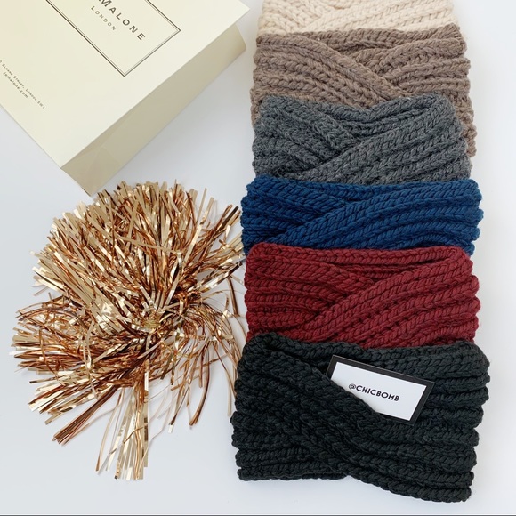 Chunky Cozy Knitted Headband - FAWN - Picture 2 of 10